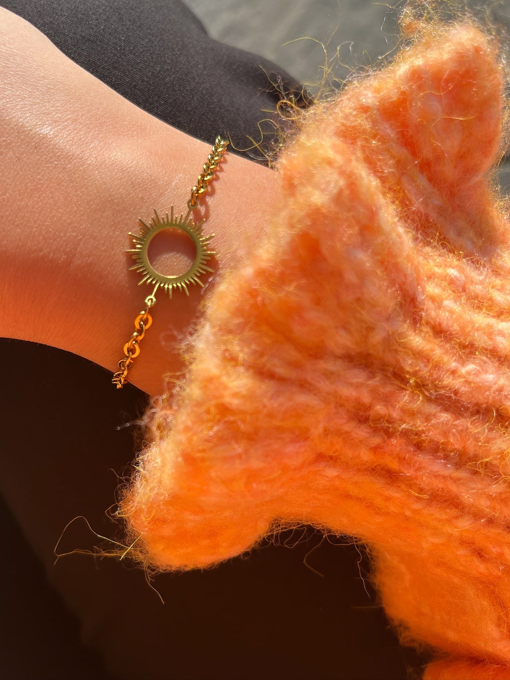 Bracelet "chams" soleil (création)