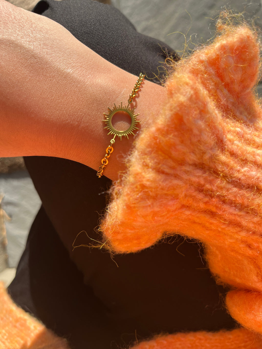 Bracelet "chams" soleil (création)