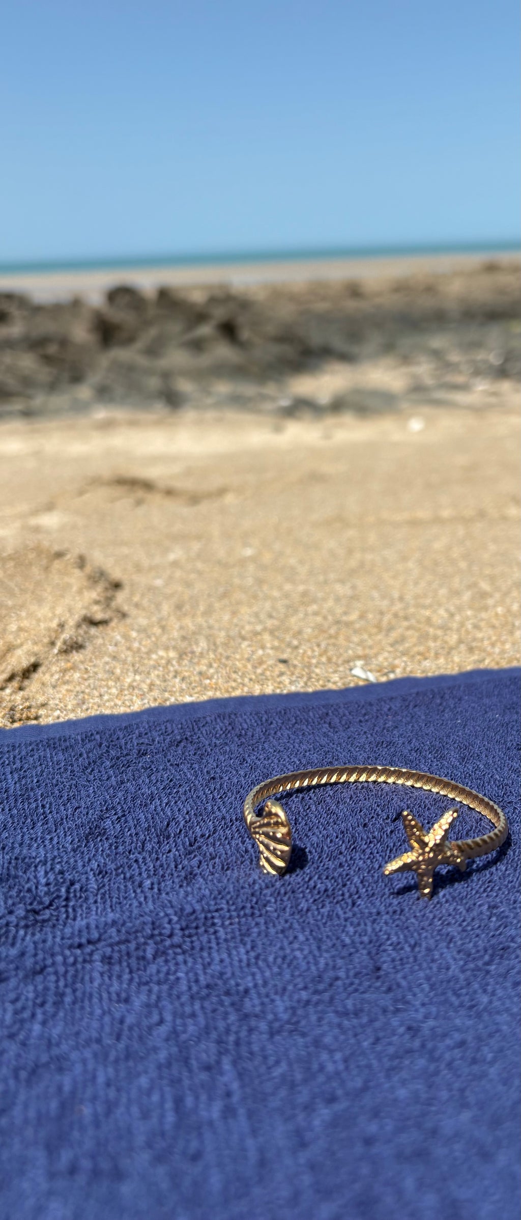 Jonc étoile coquillage réglable résistant à l’eau