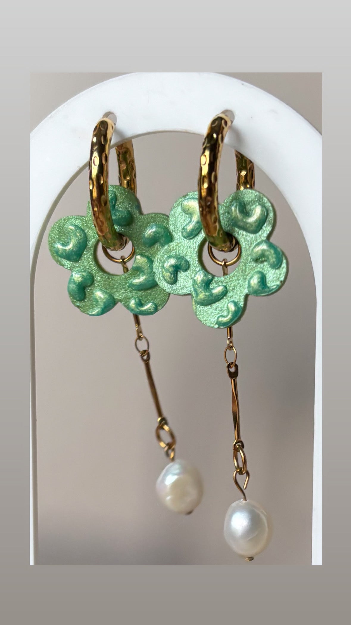 Boucles d’oreilles Green power
