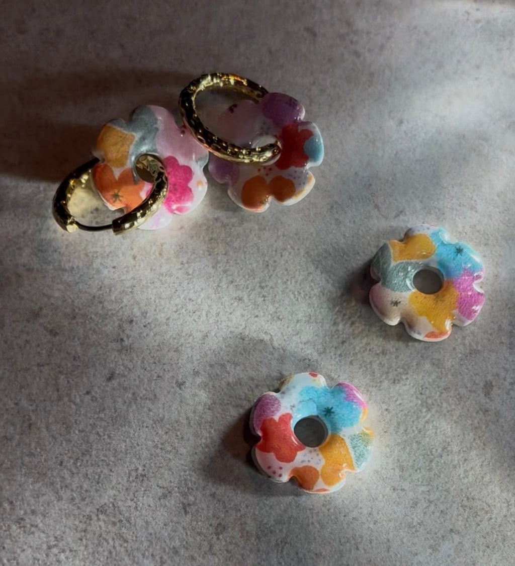 Boucles d’oreilles Georgia avec créoles