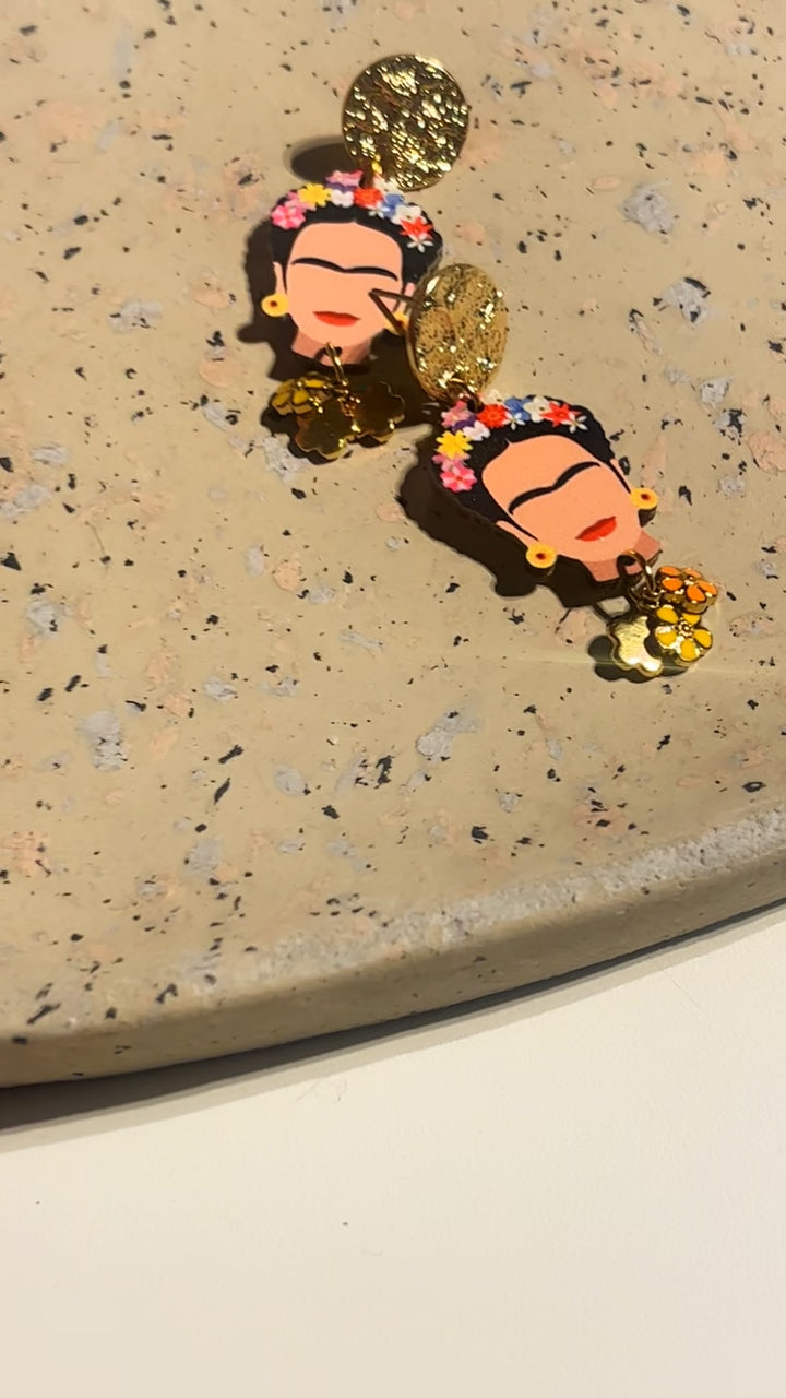 Boucles d’oreilles Frida dorées