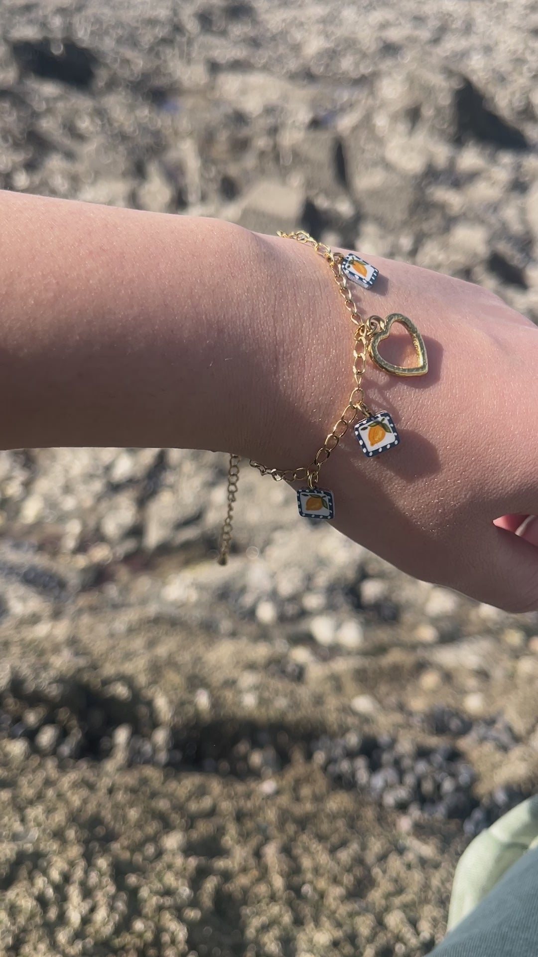 Bracelet dolce vita yellow ( création)