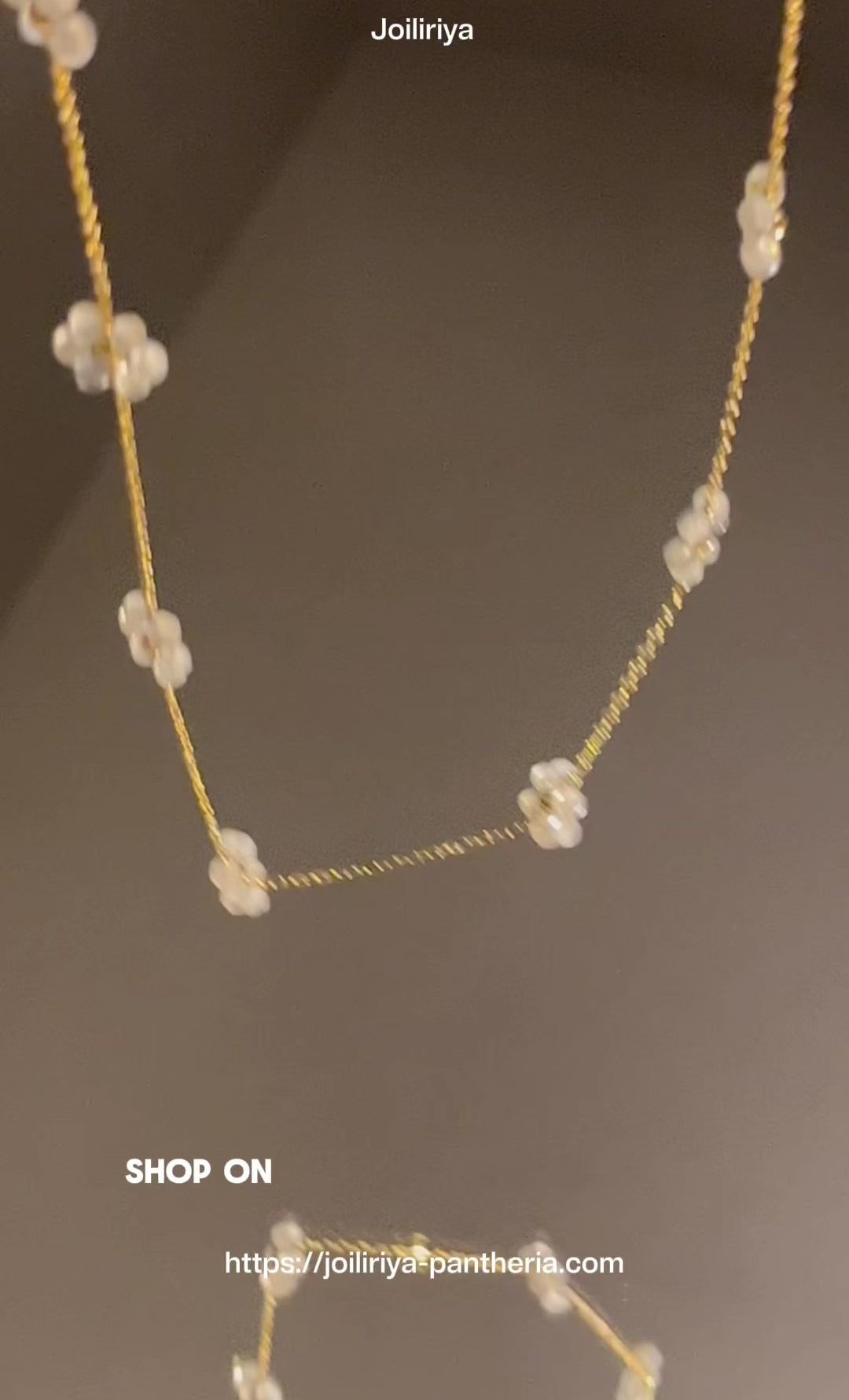 Collier rose (création)
