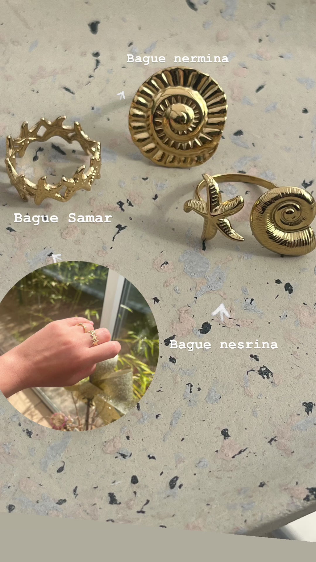 Bague nermina acier